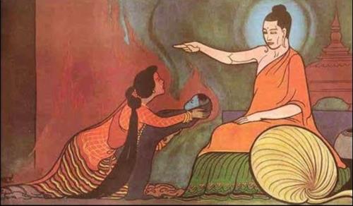 MOM 1 art Buddha and Kisa Gotami